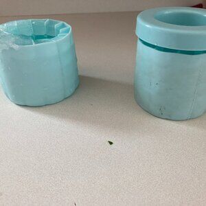 Set of 2 Ice cube Maker Light blue